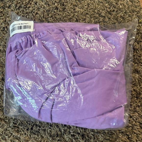 Elegant Purple Ruched Dress - Picture 7 of 7